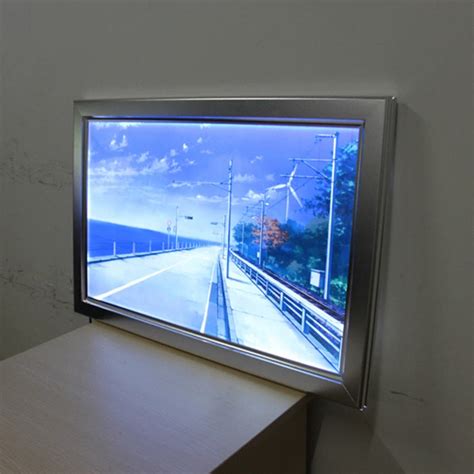 metal light box frame|light box backlit led frame.